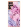 thumbnail image 3 of Designed for Samsung Galaxy S24 Ultra Marble Case, Ultra Thin Girls Women Plating Marble Designed Flexible Soft TPU IMD Marble Protective Case Cover for Samsung Galaxy S24 Ultra - Pink, 3 of 8