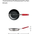 thumbnail image 3 of Tramontina Professional 8-Inch Non Stick Small Frying Pan, Heavy-Gauge Aluminum Skillet with Reinforced Nonstick Coating, Red Handle, Dishwasher and Oven Safe, 3 of 9