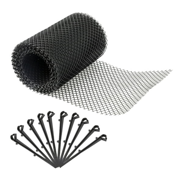 Plastic Gutter Guard Downspout Guard Mesh Plastic Rooftop Gutter Net Mesh