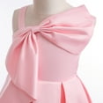 thumbnail image 5 of 3T Toddler Baby Girls Clothes Baby Girls Princess Dress Solid Color Dress 3-4T Girls Party Dress Pink, 5 of 7