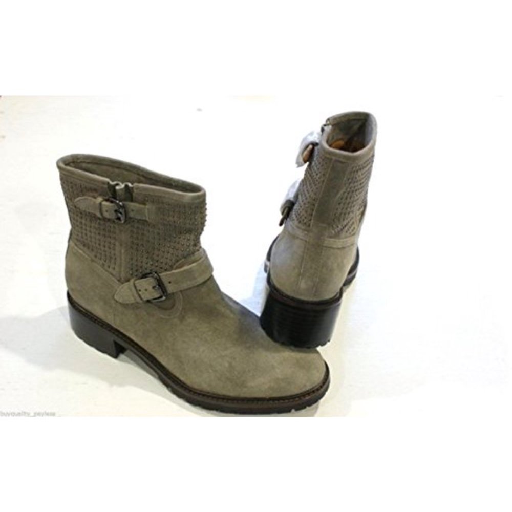 Coach COACH Gates Women's Studded Suede Ankle Boots in Stone, Stone