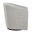 thumbnail image 3 of Swivel Accent Chair in Barrel Style | 360-Degree Swivel for Socializing | Stain-Resistant and Durable Fabric | Made in North Carolina, 3 of 3