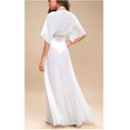 thumbnail image 5 of Women's Bikini Cover Up Beach Cover Up Swimsuit Sun Protection Long Top (white One Size), 5 of 5
