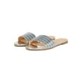 thumbnail image 5 of Women Metallic Open Toe Flat Slide Sandal 19139, 5 of 6
