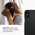 thumbnail image 4 of Spigen Thin Fit Works with Apple iPhone Xs Case (2018) / iPhone X Case (2017) - Matte Black, 4 of 5