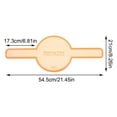 thumbnail image 2 of ¡Venta caliente! 2 eslingas de silicona para horno, antiadherentes y fáciles de limpiar, tapetes para hornear reutilizables con asas largas para transferir fácilmente pan de levadura, 2 of 4