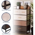 thumbnail image 2 of Cajonera Bluelander, Mueble de 4 Niveles, 5 Cajones y 1 Repisa, Estructura de Acero, Café, 2 of 5