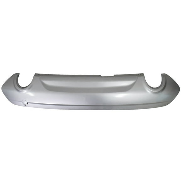 Silver Rear Lower Bumper Cover Replacement for 2013 2014 2015 2016 2017 Escape Titanium S SE SEL Sport Dual Exhaust Openings