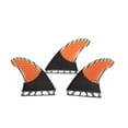 thumbnail image 4 of Surfboard Fin For Board Accessories Orange/Blue Carbon Fiber 3 Pcs/set Honeycomb Quick Release Slide In Fin For Inflatable Paddleboard, 4 of 5