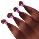 thumbnail image 3 of Arietis color marrón rojizo # 33 mechones rectos de hueso cabello humano tejido de cabello indio crudo de 30 pulgadas para extensión de mujeres 1/3/4 Uds, 3 of 5