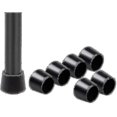 thumbnail image 3 of Paquete de 16 tapas protectoras de goma CHUNC para patas de sillas Diámetro interior 1 pulgada color negro, 3 of 4