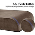 thumbnail image 6 of Recliner Seat Cushion with Lumbar Supportive Pillow Extra Large Non-Slip Seat Cushion with Back Support Cushions,Cruve Edge Design for Relief Thighs Pressure, Brown, 6 of 12
