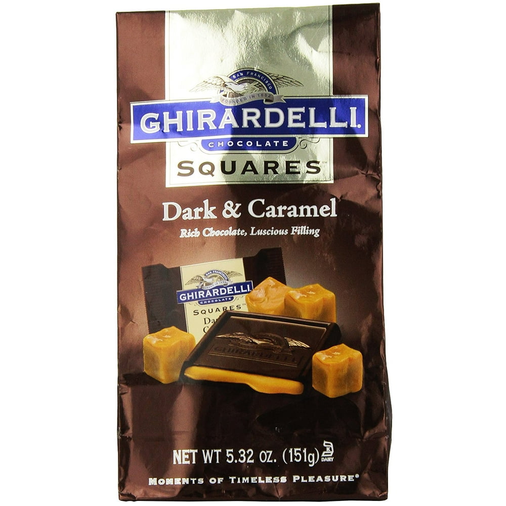Ghirardelli Squares Dark & Caramel, 5.32 Oz.