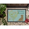 thumbnail image 3 of Carolines Treasures BB7597MAT Welcome Friends Chocolate Labrador Retriever Doormat 18x27 27"L x 18"W multicolor, 3 of 4