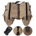 thumbnail image 4 of Bolsa de Silla de Montar para Acampar de Perros, Lienzo de Lienzo Ajustable de Gran Capacidad Mochila de Senderismo para Perros Ligero Con Bolsillos para Aire Libre, 4 of 7