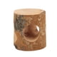 thumbnail image 3 of Tronco de árbol hueco para hámster, seguro, 3 agujeros, escalada, masticación, túnel de madera para escondite de hámster para oso dorado, 3 of 14