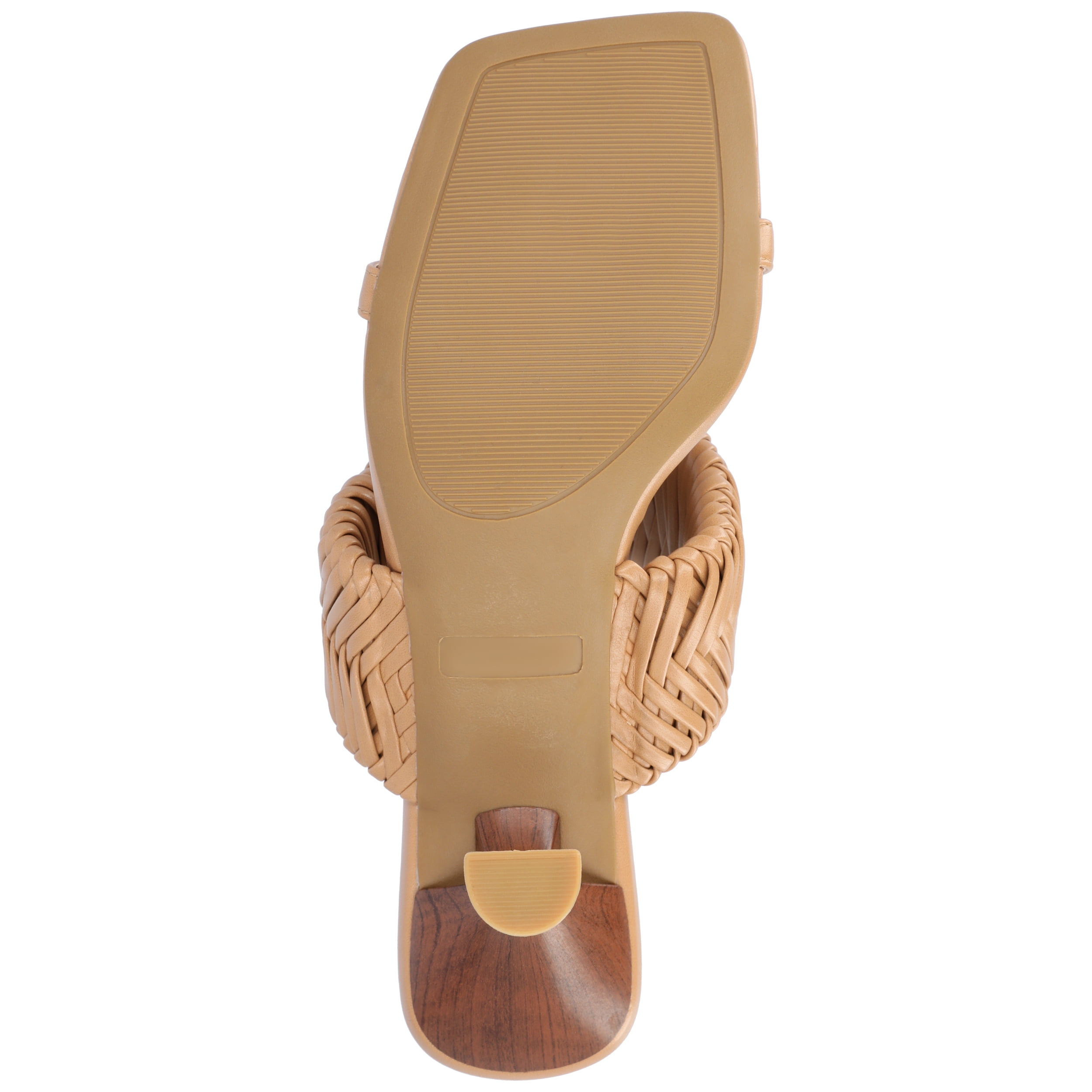 Journee Womens Monyka Woven Slip On Sandals
