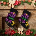 thumbnail image 6 of Sikiie Mardi Gras with Flamingo Christmas Stockings,18 Inches Christmas Stockings Xmas Hanging Stockings for Family Christmas Decorations & Gifts, 6 of 7