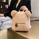 thumbnail image 4 of Guardurnaity Mochila cómoda y duradera para mujer con cierre de cremallera, bolso para padres e hijos, mochila de felpa Mochilas Caqui, 4 of 6