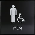 thumbnail image 3 of Lorell, LLR02659, Restroom Sign, 1 Each, Black, 3 of 12