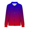 thumbnail image 5 of Mceream Women's Ribbed Knit Shacket Button Down Gradient Jackets Long Sleeve Sweater Shirts Fall Winter Trendy Cardigans Plus Size Winter Warm Outwear Chaqueta De Invierno Para Mujer Wine M, 5 of 5