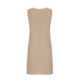 thumbnail image 3 of Vestido de Verano para las Mujeres Ventilación de Impresión sin Mangas Vestido de Cuello Redondo, Playa Casual Y Ropa de Vacaciones, 3 of 5