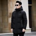 thumbnail image 2 of Chaqueta larga de plumón con relleno de plumón de pato 2024, chaqueta de invierno cálida de marca para hombre, abrigos acolchados para hombre, ropa para hombre, 2 of 5