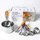 thumbnail image 4 of Juego De Medición De Acero Inoxidable, , Tazas Medidoras Coloridas, Cucharas Para Cocinar, Hornear, Condimentos10 Uds. Advancent HA017748-00, 4 of 7