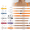 thumbnail image 3 of Gymayou Front Closure Lace Bra For Women Underwire T Back Racerback Bra with Adjustable Strap Yellow 90B, 3 of 7