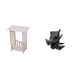 thumbnail image 1 of Práctica Mesilla De Noche Con Sujetalibros Decorativo, Ideal Para Habitaciones De Hotel, Cafeterías, Salones, Balcones Y Estanterías En El Salón., 1 of 8