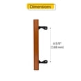 thumbnail image 2 of Brixwell 13-232b Patio Door Handle With Heavy Duty Brackets Black Finish, 2 of 5