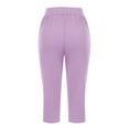 thumbnail image 5 of Xzbqbs Capris for Womens Capris for Summer Plus Size Capri Pants Workout Wide Leg Cropped Pants Causal Lounge Capris Pants with Pockets, 5 of 6