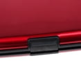 thumbnail image 3 of Cartera de aluminio de metal Metal Bloqueo Estuche de Almacenamiento de Tarjeta de Crédito/ Identificación/ para Mujer Hombre , rojo rojo Magideal Cartera de aluminio de metal, 3 of 7