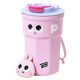 thumbnail image 1 of Taza de café de viaje Taza de café aislada de acero inoxidable de apariencia linda con tapa para oficina rosa 400 ml, 1 of 12