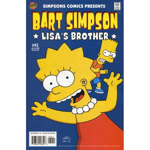 Simpsons Comics Presents Bart Simpson #43 VF ; Bongo Comic Book