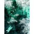 thumbnail image 2 of Urban Epiphany 25x32 White Modern Wood Framed Museum Art Print Titled - Teal Abstract B, 2 of 4