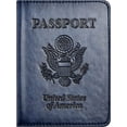 thumbnail image 4 of Passport and Vaccine Card Holder -Waterproof Leather Passport Case Cover with for Women&Men Family Travel Accessory, 4 of 7