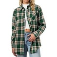 thumbnail image 3 of Fantaslook Plaid Shirts for Women Button Down Flannel Shirts Casual Loose Long Sleeve Blouses Tops, 3 of 9