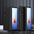 thumbnail image 1 of SaniMore for Samsung Galaxy Z Fold 4 7.6" 2022 Case, Frosted PC Back Hinge Protection All-inclusive Tempered Glass Screen Protector Wireless Charging Anti-drop Shockproof Full Protective Case, Black, 1 of 10