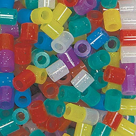Perler Beads Fuse Beads for Crafts, 1000pcs, Multicolor Glitter ...