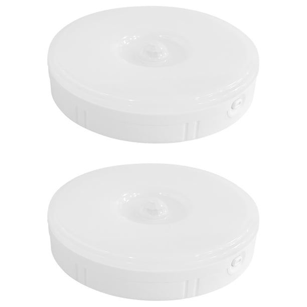2X Sensor de Movimiento PIR Luz de Noche LED Lámpara de Noche Regulable Recargable Por USB, Luz
