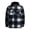 Black, variant on Men Flannel Plaid Jacket Lined Hoodies for Men Winter Warm Coat Buffalo Zipper Sweatshirt Black XXXL