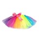 thumbnail image 1 of EeaseMX Falda tutú arcoíris para niña, disfraz de ballet, falda de malla para carnaval, baile, Navidad, tocado de unicornio, falda arcoíris de media longitud - Talla M (Multicolor), 1 of 7
