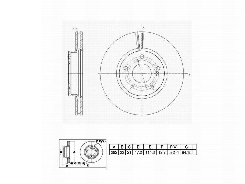 Winstop Brake Rotor, Front WS250630, Honda Civic 2023-2016