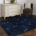 thumbnail image 4 of Starry Sky Area&nbsp;Rug 4x6ft Universe Galaxy Shinny Stars Blue Sky Retro Non-Slip&nbsp;Washable Square&nbsp;Rugs Soft Felt Indoor Floor Mat for Bedroom Kitchen Living Room Bathroom, 4 of 9