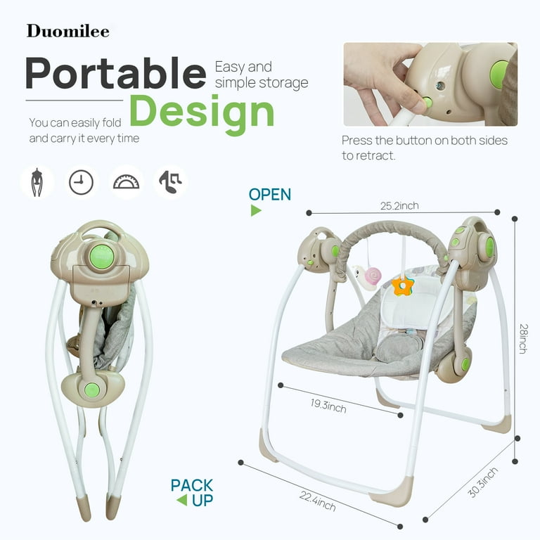 英7” Willows Baby Let Me Feel It GUN104 Sunpower /00080 TEAYINGDE Soothe Newborn Baby Swing - Motorized, Music