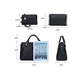 thumbnail image 3 of Juego 4 Bolsos Mujer Cartera Tote Cosméticos Tarjetero Oso Xtellar  Color Negro, 3 of 4