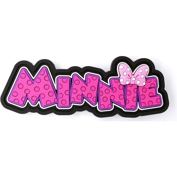 Disney Minnie Logo Soft Touch Fridge Magnet - Minnie Logo Disney Magnets, Cool Soft Touch Magnet for Disney Fans and Collectors, Perfect Kids Magnets for Fridge, Locker, Office, and Whiteboard