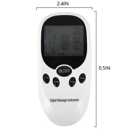 Tens Usb Machine Unit Electrical Massager Pulse Muscle Stimulator Dual Channel Rechargeable Electric Pulse with Color LCD Display Machine Pain Relief