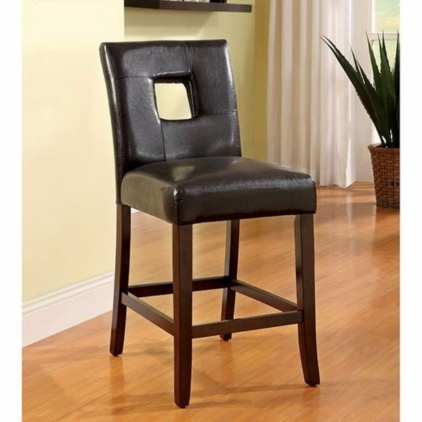 Contemporary Counter Height Chair, Set Of 2